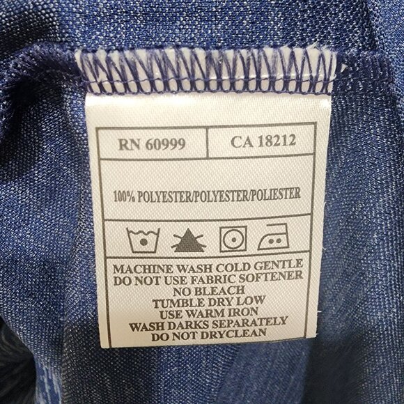 ANTIGUA Polo Golf Shirt Mens Size Large Blue Short Sleeve - Picture 10 of 12